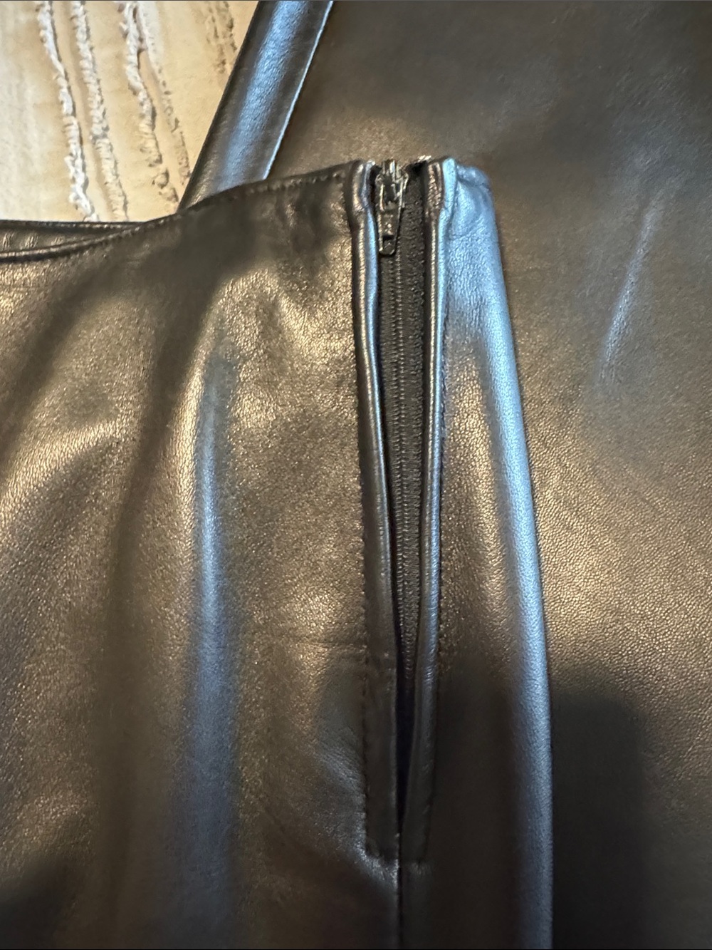 Danier Leather Lamb Skin Flared Bootcut Pants - Picture 4 of 10